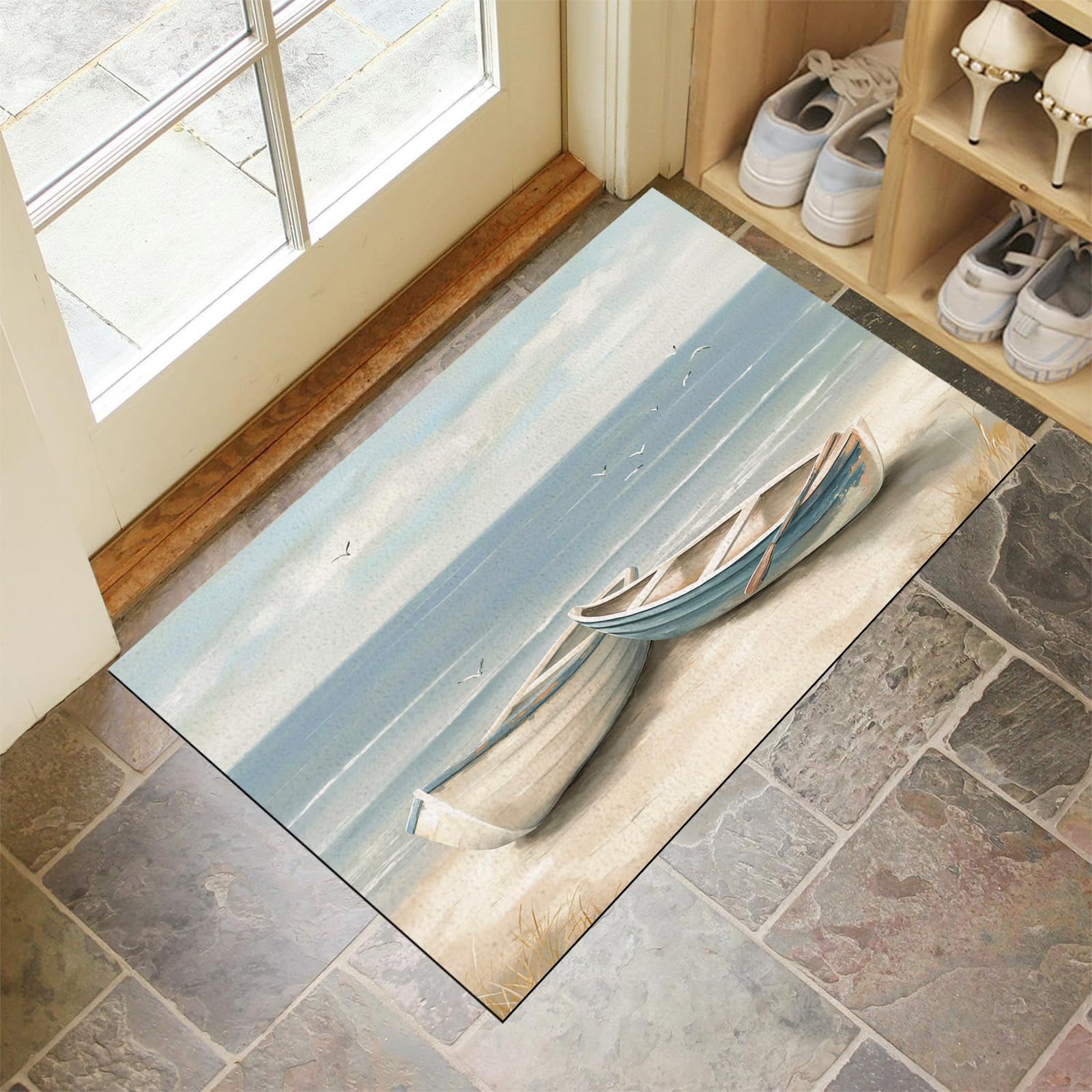 Tapis lavable extérieur et intérieur pour jardin résistant 90x140 cm