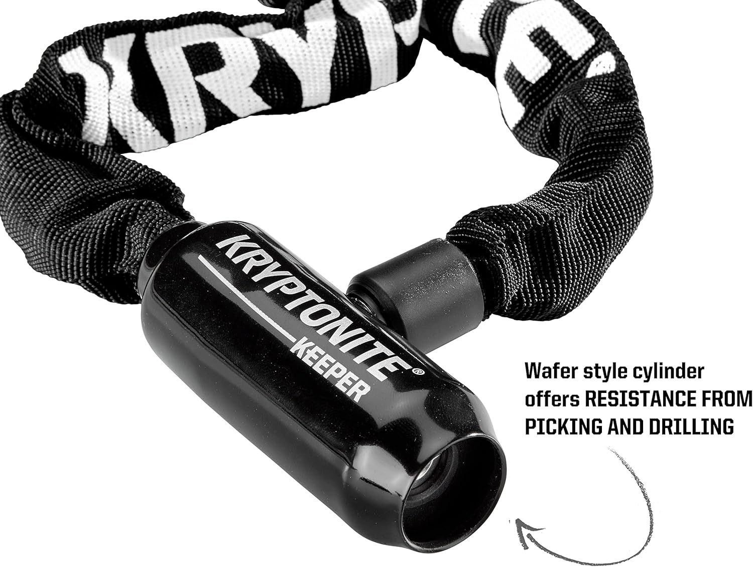 Kryptonite Keeper 585 5mm Chain Bicycle Lock, Black, 5mm x 85cm : Sports & Outdoors