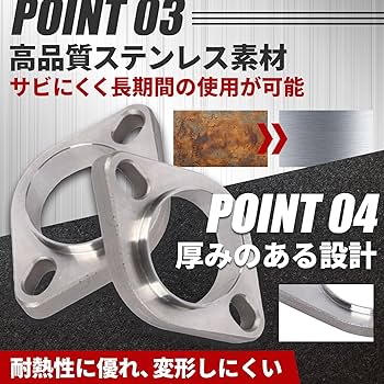 Amazon | FUKUMIDO マフラーフランジ バイク 溶接