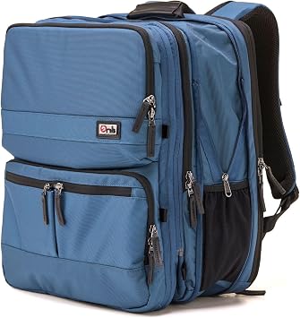 Trilogy Double Pack - World class multiple use backpack - expands into a weekender bag - splits into two seperate bags - handles two 17 laptops and two tablets Blue