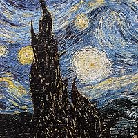 Vista 6 de Moruska Starry Night by Vincent Van Gogh Jigsaw Puzzle 1000 Piece Puzzles for Adults