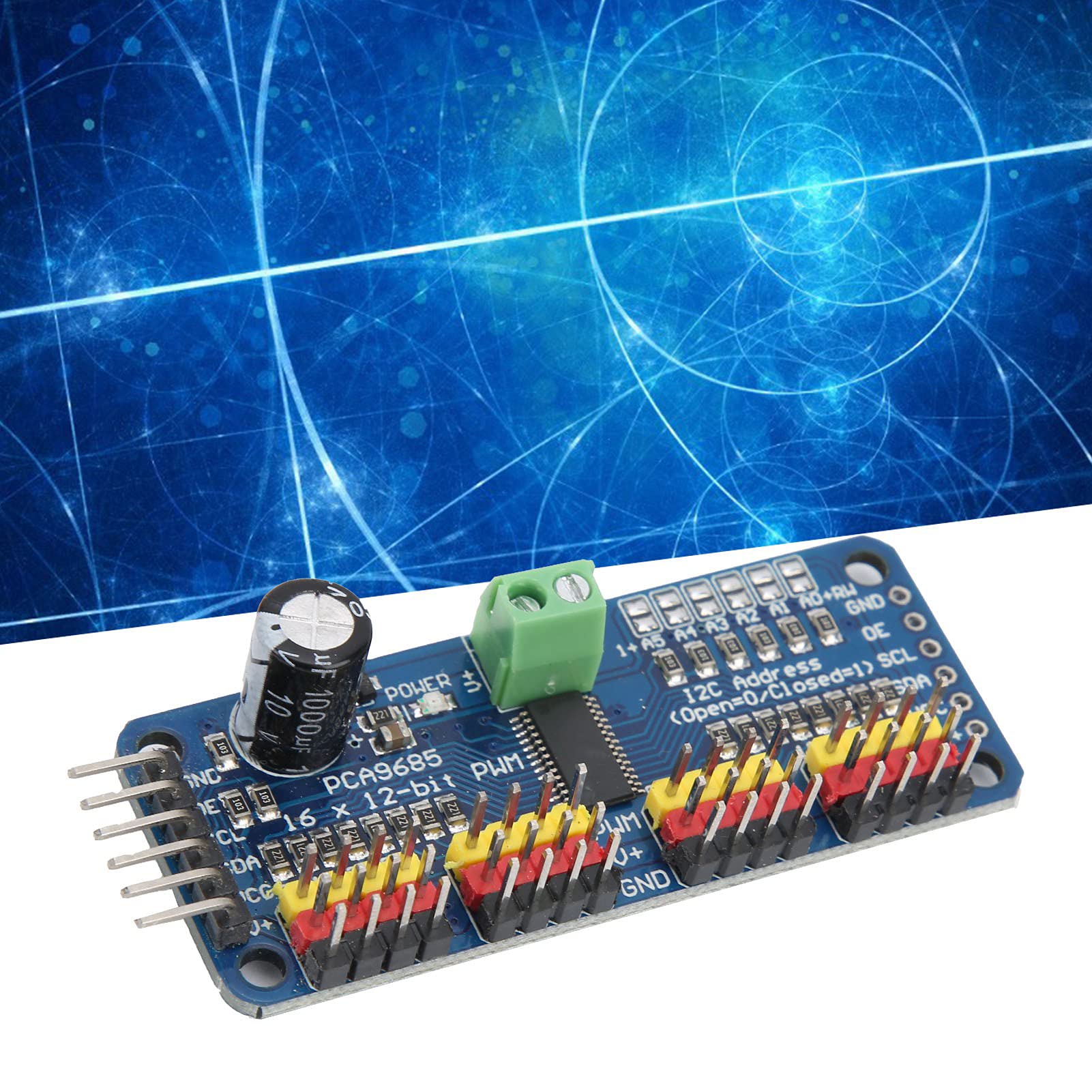 PWM Servo Driver Board z 16-kanałowym Napędem Silnikowym, Odpowiedni dla Entuzjastów Robotyki