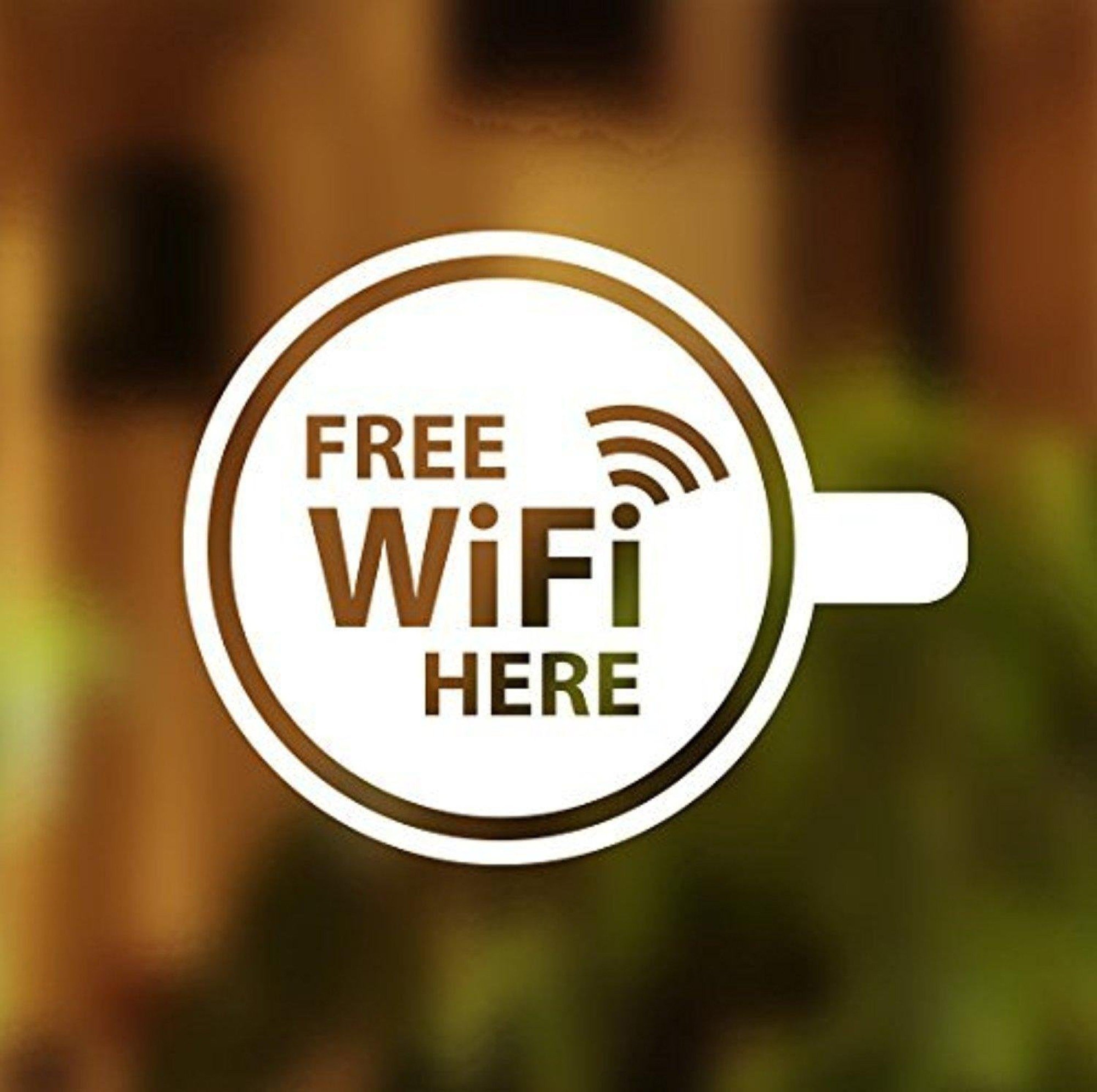 Fusion Graphix Free WiFi Wall Sticker for Businees, Resturant, Café, Office (White) (B079Q4BNHK) Amazon Price History, Amazon Price Tracker