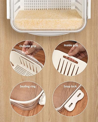 Miniatura 8 de wisedry Recipiente de secado de flores de gel de sílice, un paso recupera flores secas, caja de almacenamiento de 11.5 pulgadas de largo x 7.7