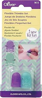Clover I Sew for Fun Flexible Set Thimble, purple and blue 2