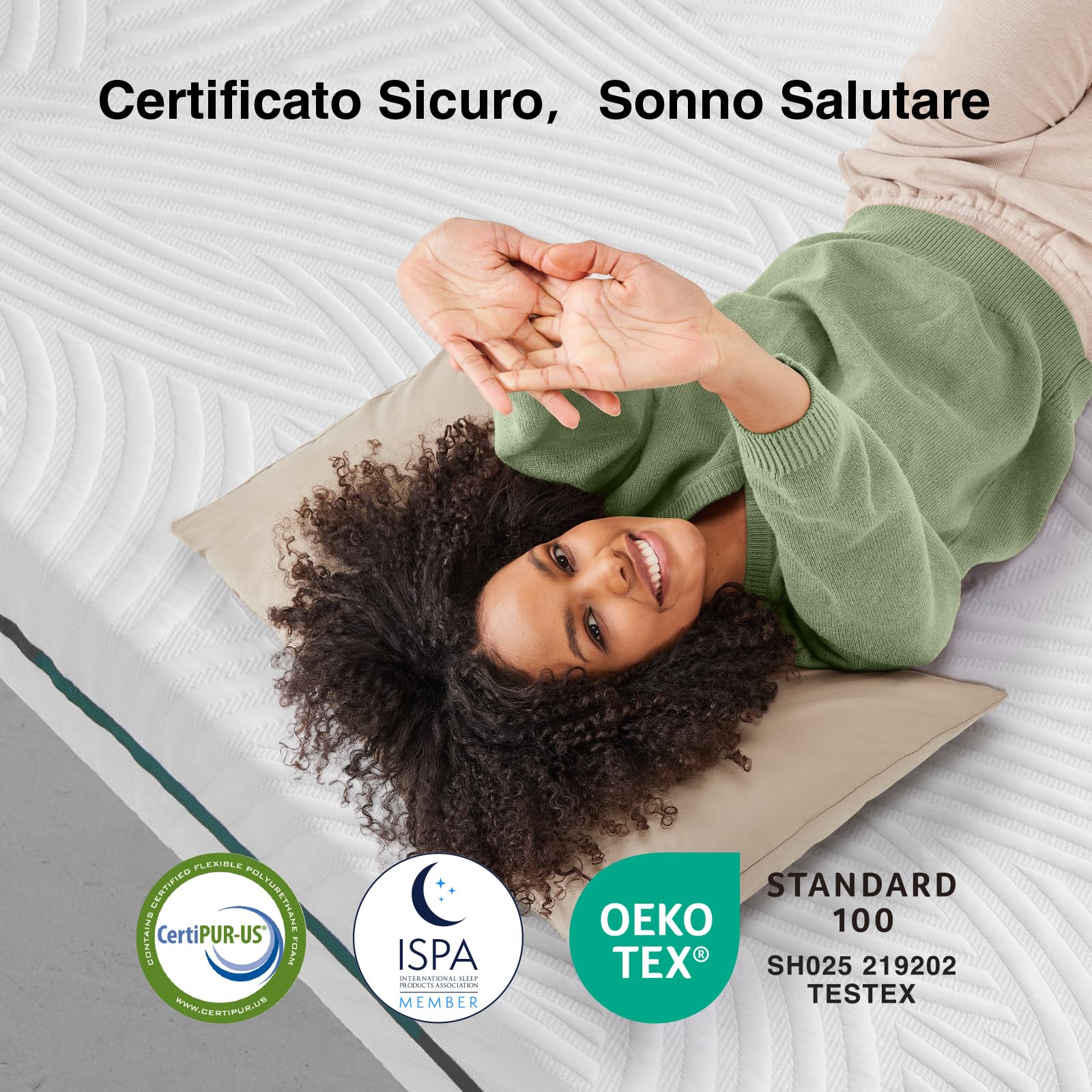 Novilla Topper Matrimoniale 160x190, 7.5cm Memory Foam + Schiuma Alta Densità, Coprimaterasso Morbido Traspirante, Fodera Rimovibile Lavabile per Letto, Campeggio, Ospiti