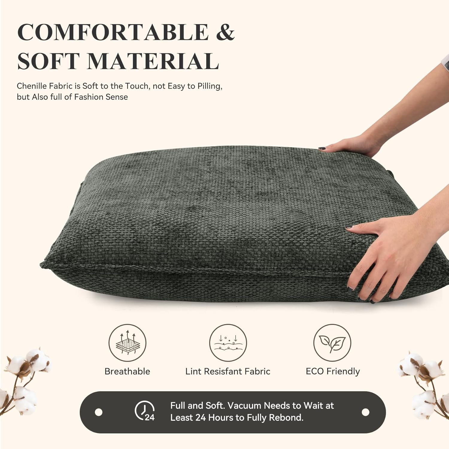 Accent Chair with Metal Frame, Upholstered Living Room Chairs with Cushions, Comfy Reading Armchair for Bedroom Darkgray