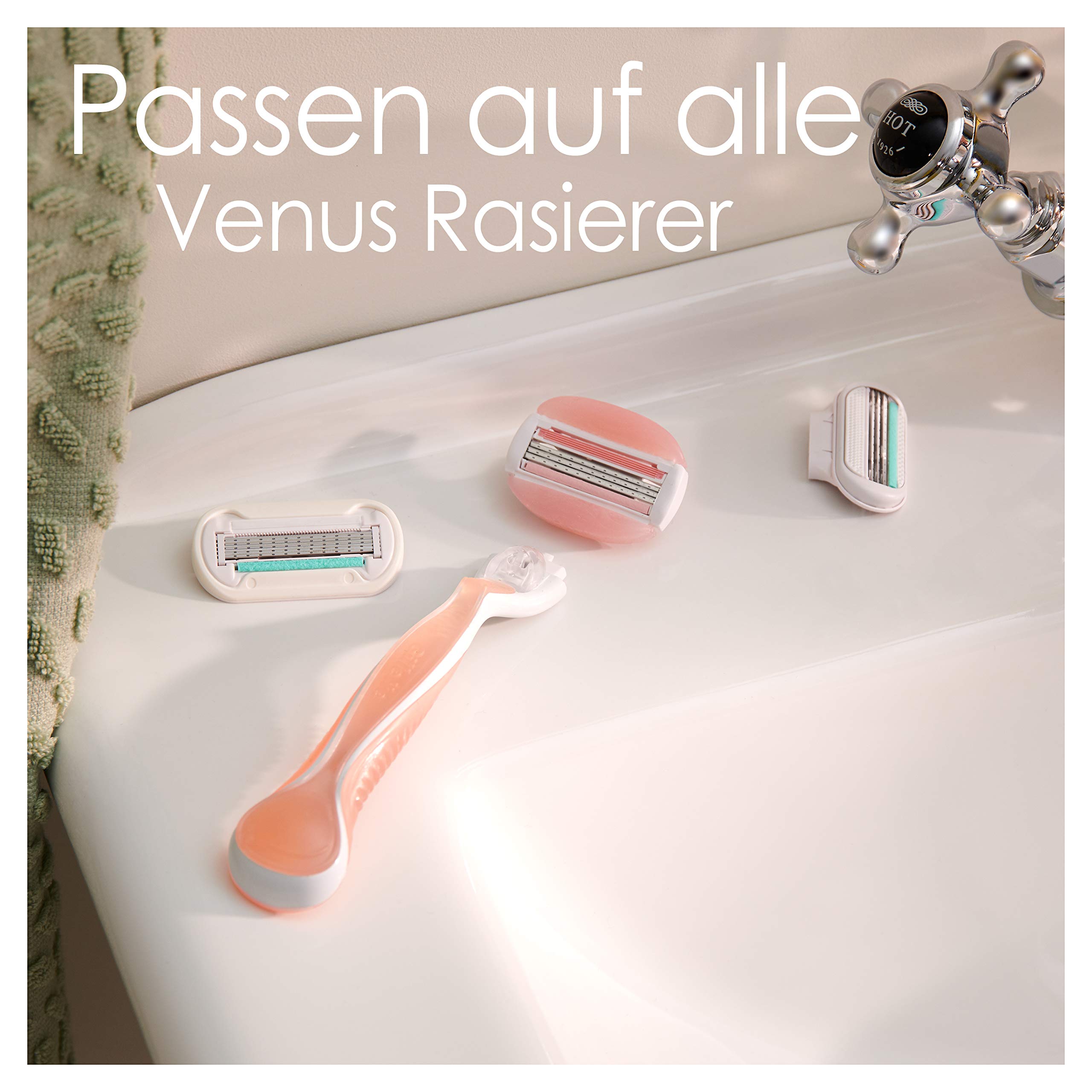 Gillette Venus Comfortglide Spa Breeze Rasierklingen Damen, 9 Ersatzklingen für Damenrasierer mit 3-fach Klinge