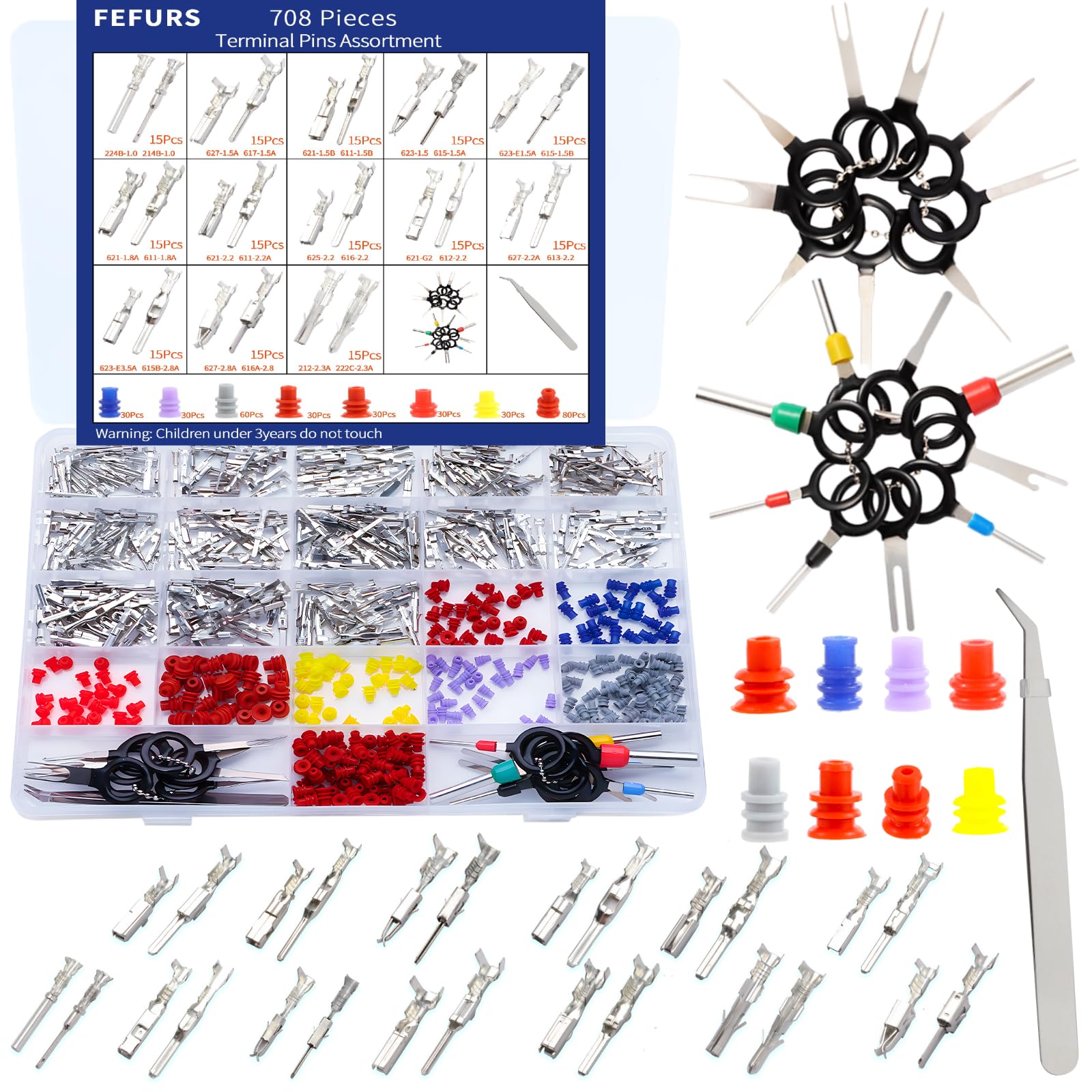 708PCS ڵ  ̾   Ŀ ŰƮ   1 1.5 1.8 2.2 2.8 3.5MM 26  Ŀ   ÷    ̾ 
