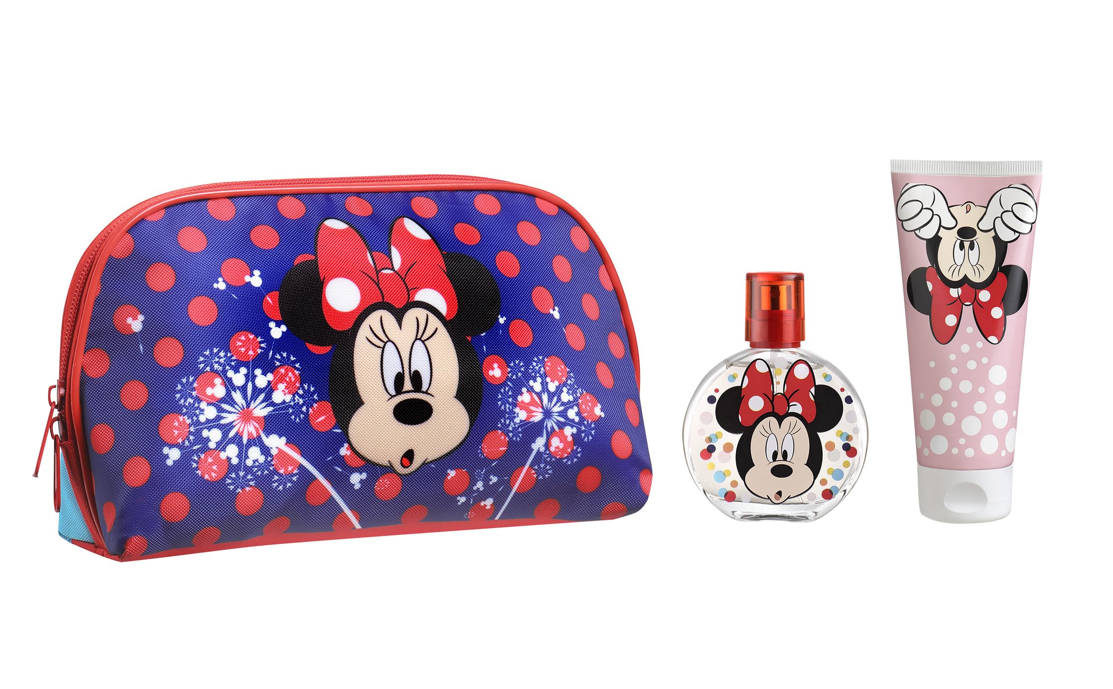 Set regalo Disney Minnie Mouse, include Eau de Toilette (50 ml) e gel doccia (100 ml), vegan e dermatologicamente testato, set essenziale da viaggio per Natale, compleanno o per tutti i giorni