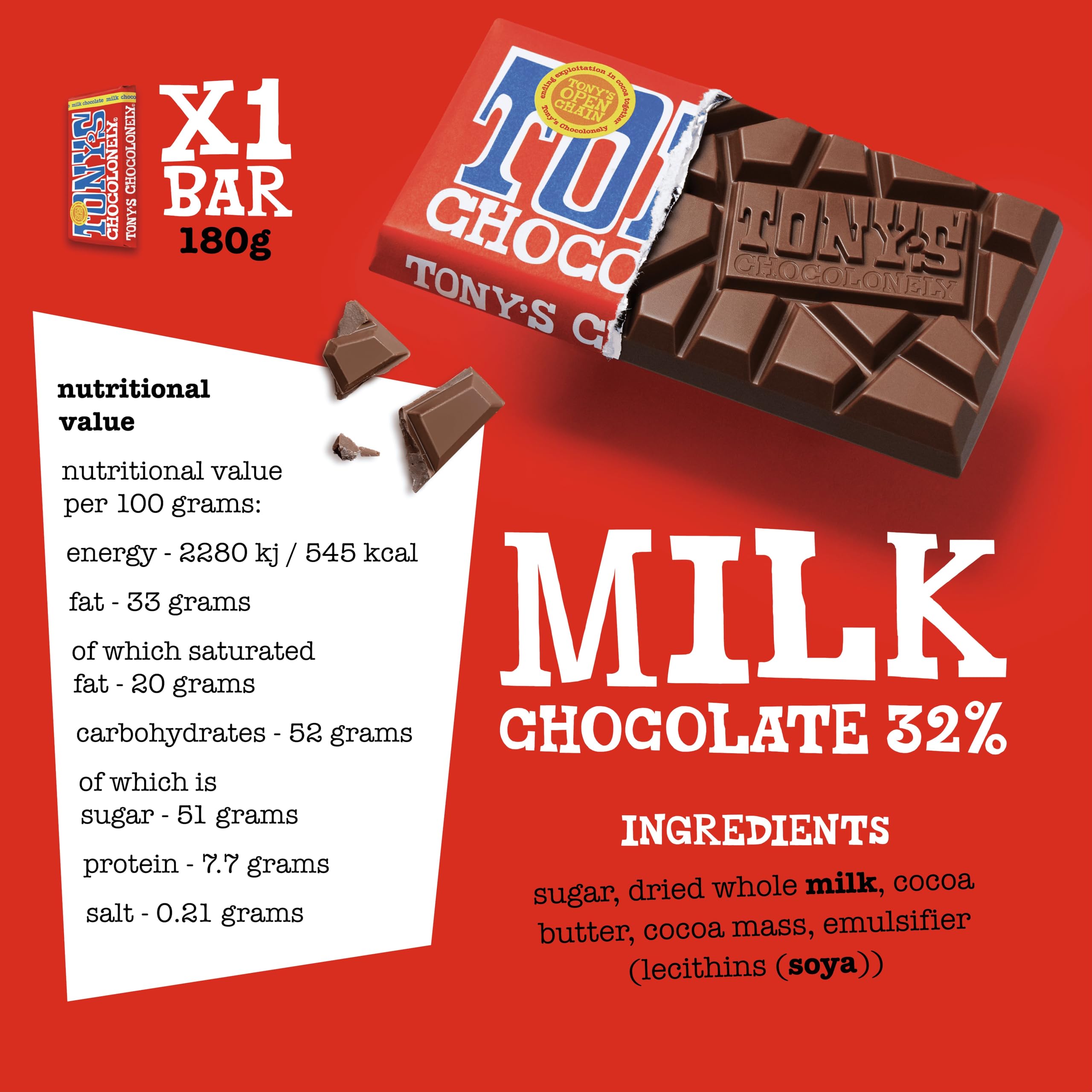Tony's Chocolonely Rainbow Classic Pack - 6 x 180 g batonów czekoladowych, pudełko upominkowe, 6 smaków, wegetariańska - belgijska czekolada Fairtrade