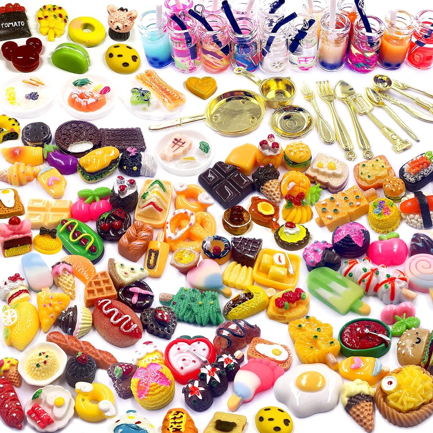Mini cucina giocattolo, articoli carini, accessori per casa delle bambole Kawaii, giocattoli per bambini, oggetti da cucina per casa delle bambole da 4 pollici, gioco fai da te  26