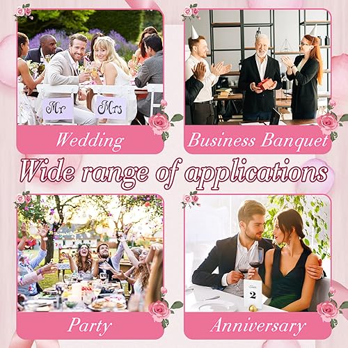 Miniatura 6 de 20 piezas de mesa redonda con números de soporte para mesa moderna cursiva número 1-20 para boda, recepción, aniversario, fiesta, restaurante,