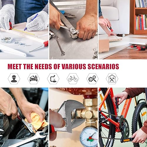 Miniatura 7 de General Home - Juego de herramientas manuales de reparación de automóviles, juego de herramientas múltiples con bolsa de herramientas de apertura de