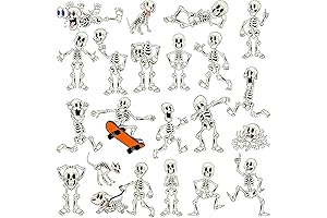 105-Piece Skeleton Sticker Sheets for Kids, Students, and Adults