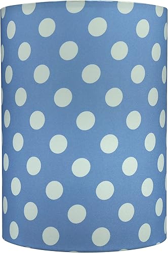 Miniatura 6 de Aspen Creative 31300, pantalla contemporánea de tambor, 8 pulgadas superior x 8 pulgadas inferior x 11 pulgadas de altura, tela de seda sintética