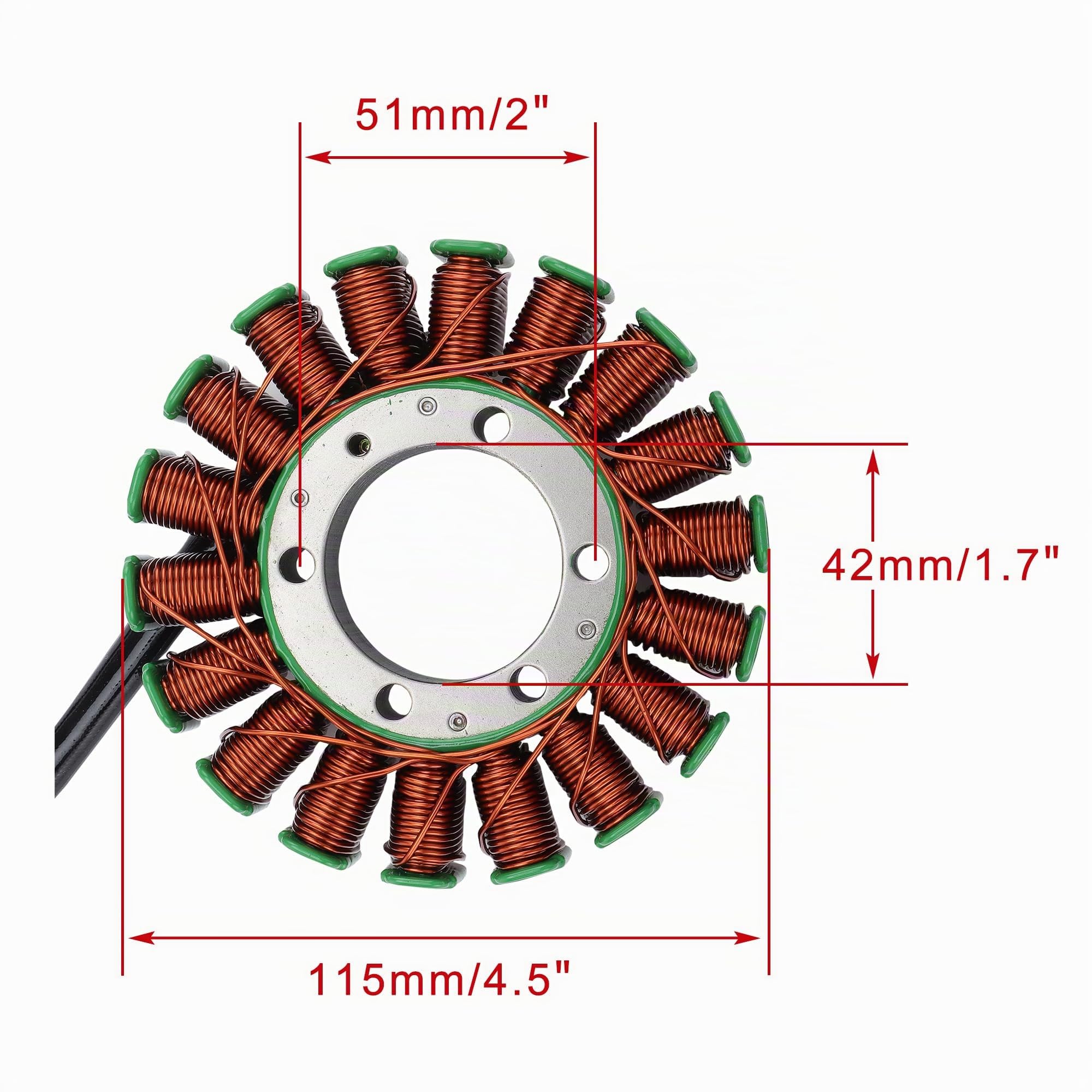 WOOSTAR 18 Bobina 3 Fili Statore Magneto Sostituzione per Triumph Speed Triple Sprint GT ST Tiger 1050 Daytona 955i OEM T1300111 T1300509 T1300510