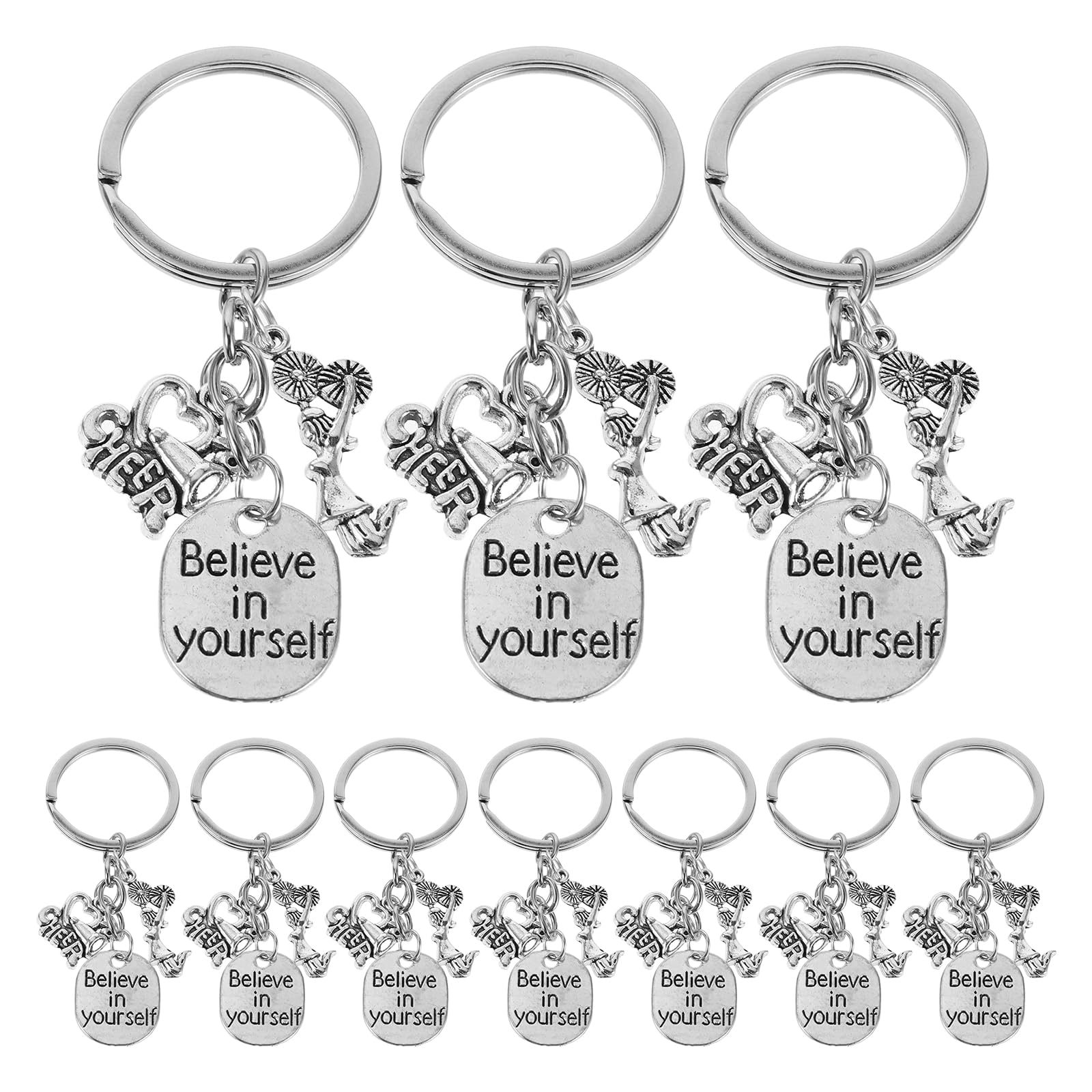 Packung Cheerleader Pompon Schlüsselanhänger als Geschenk für Mädchen