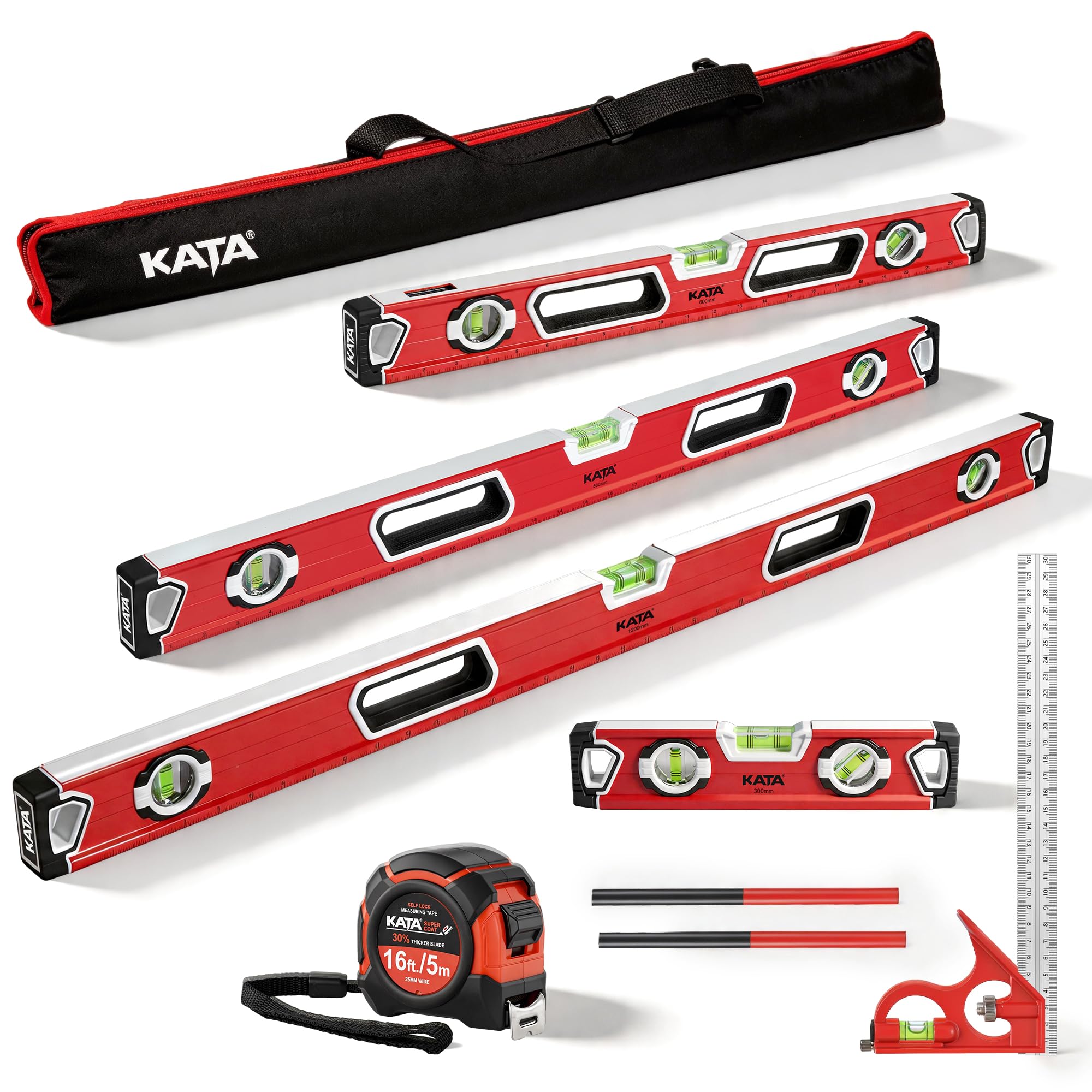 KATA Magnetic Level Set - 3 Piece Leveling Tool -10