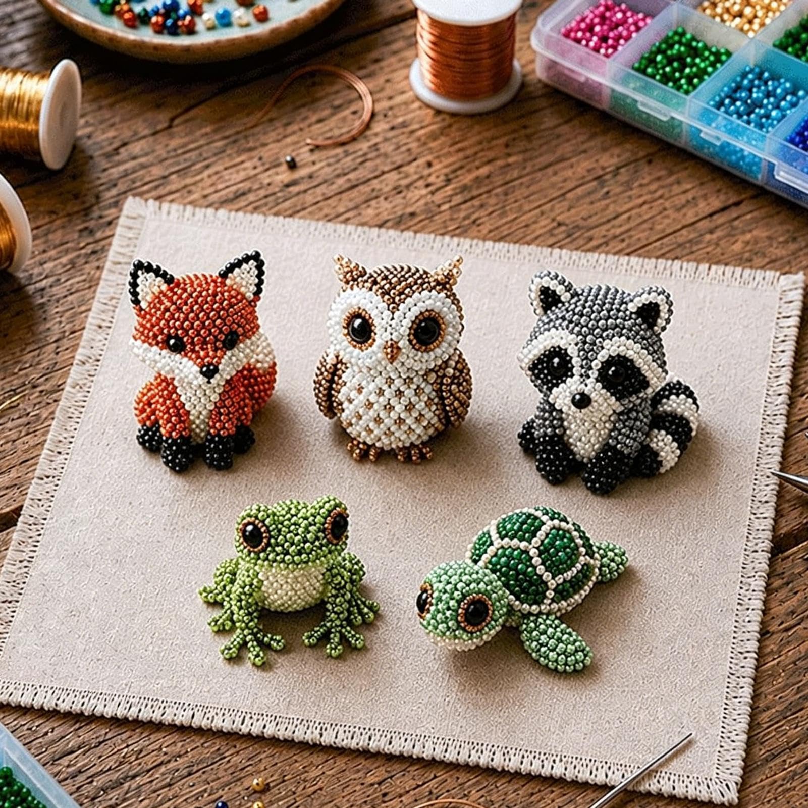 Kit Di Perline Con Istruzioni Creative E Divertenti | Kit Di Perline Animali Per Adulti per Scuola a Casa Corsi d'Arte Laboratori Adulti Appassionati di Lavoretti Manuali
