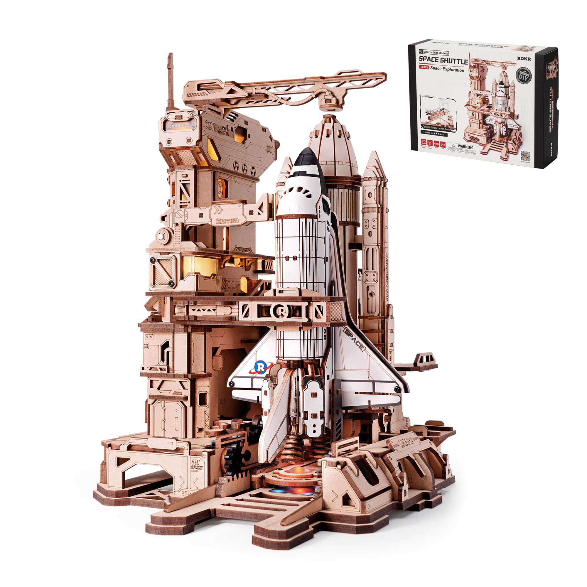 Amazon.com: ROKR 3D Puzzles Space Shuttle Model - Dynamic Launch