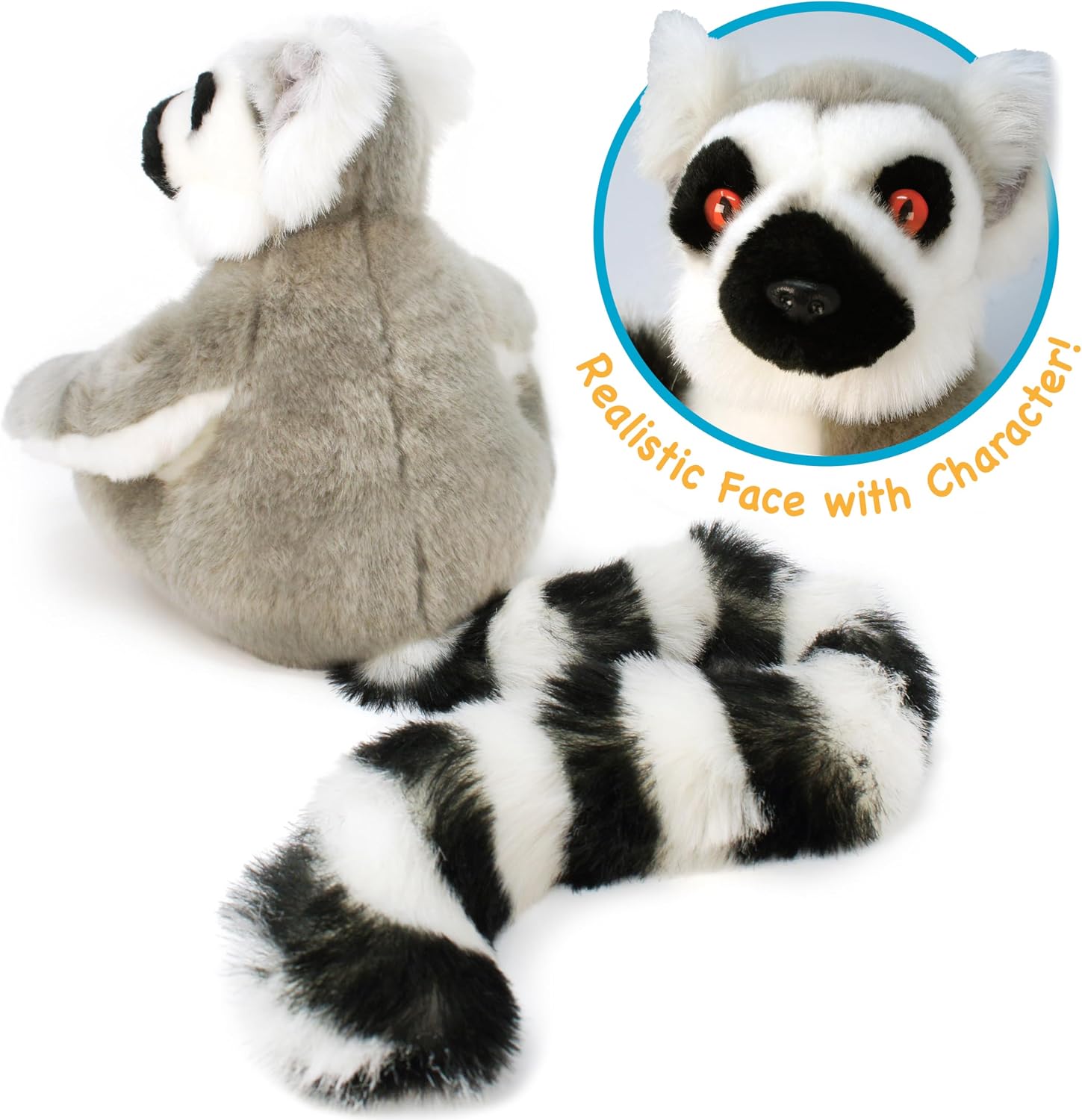 TigerHart Ringo The Ring-Tailed Lemur - 21 Inch Stuffed Animal Plush