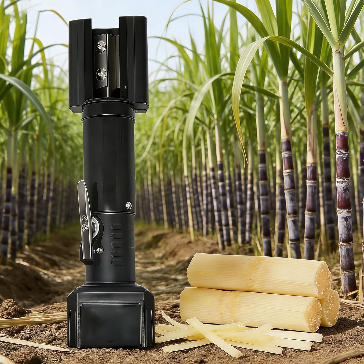 Máquina peladora eléctrica automática de caña de azúcar, pelador portátil de caña de azúcar con carcasa de ABS, para uso doméstico y cocina