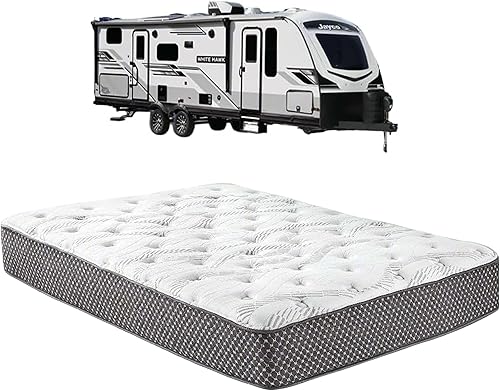 Miniatura 15 de WanderRest - Colchón híbrido fresco de 10 pulgadas para caravana con espuma viscoelástica de gel refrescante (RV King, 70 x 80), mediano