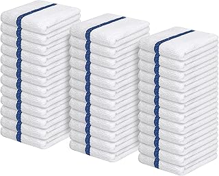 Avalon Towels Terry Bar Mop Towels (Value Pack of 36) Size 16"x19" – Absorbent and Durable, Multipurpose Cleaning Rags, Co