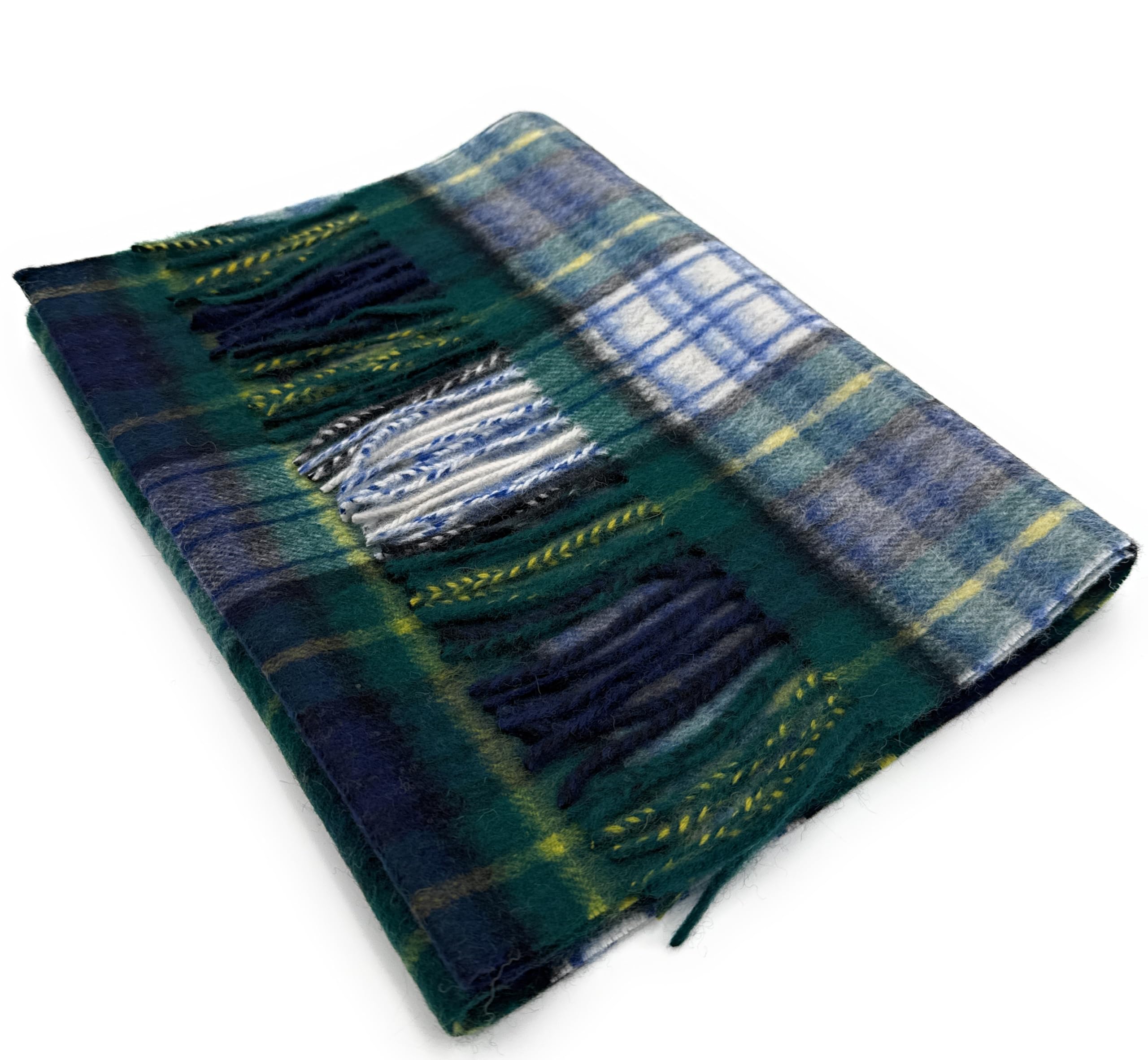 Tartan Tweeds Unisex Gordon Dress 100% Soft Lambswool Clan Tartan Scarf 30Cm X 180Cm (Gordon Dress)