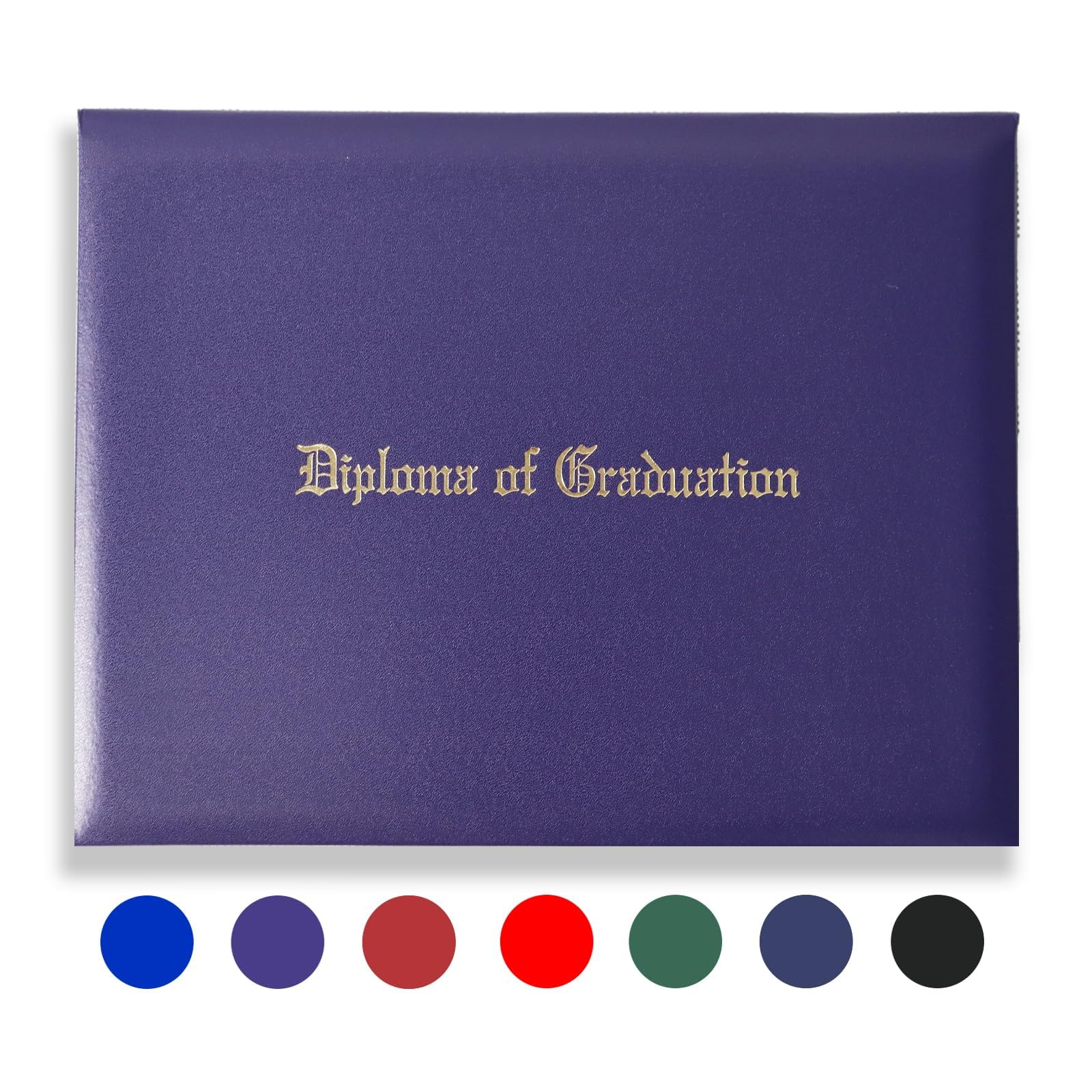 YIIOSS Diploma Holder Diploma Covers 8.5”x11” Imprinted “Diploma of Graduation”for Graduation Certifications Folder,Purple,1-Pack