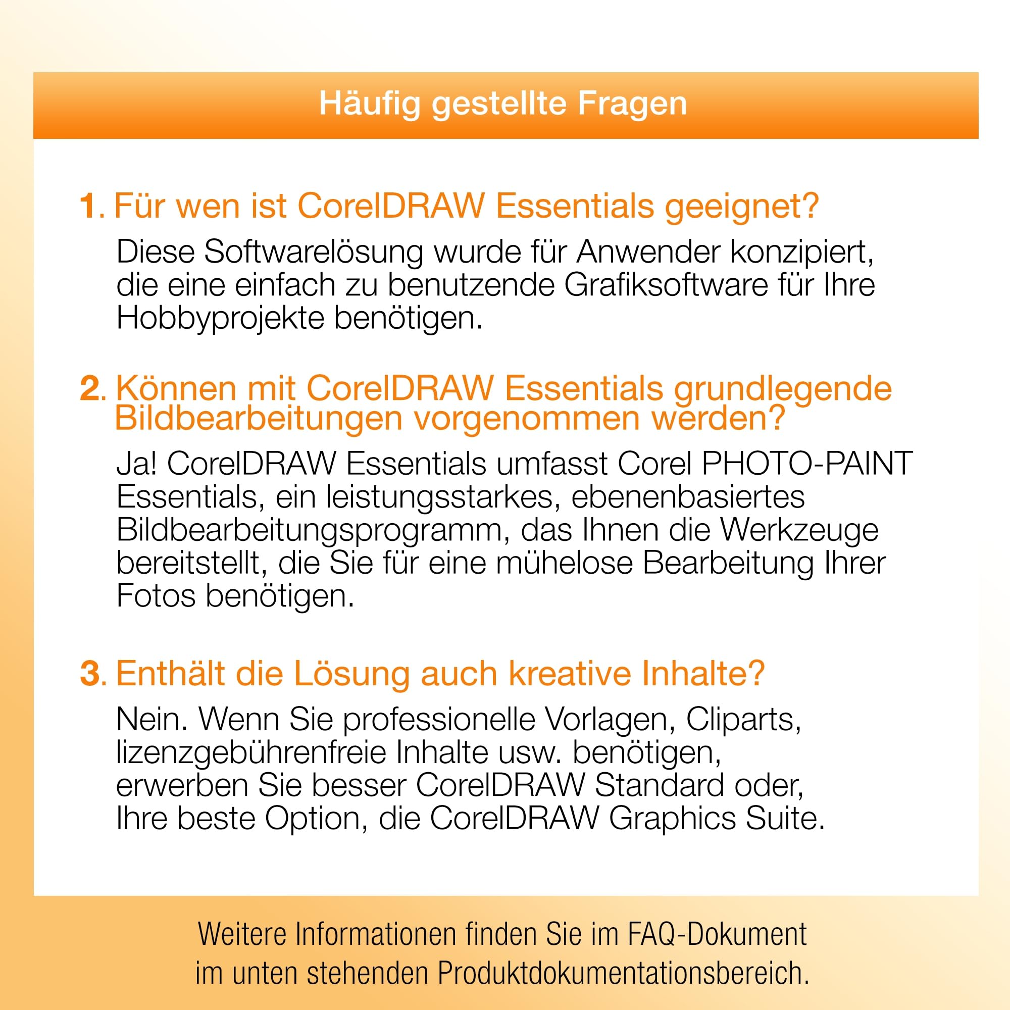 Corel CorelDRAW Essentials 2024, 1 Gerät, Postzustellung