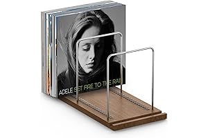 Solid Walnut Vinyl Record Stand: The Ultimate LP Organizer and Display