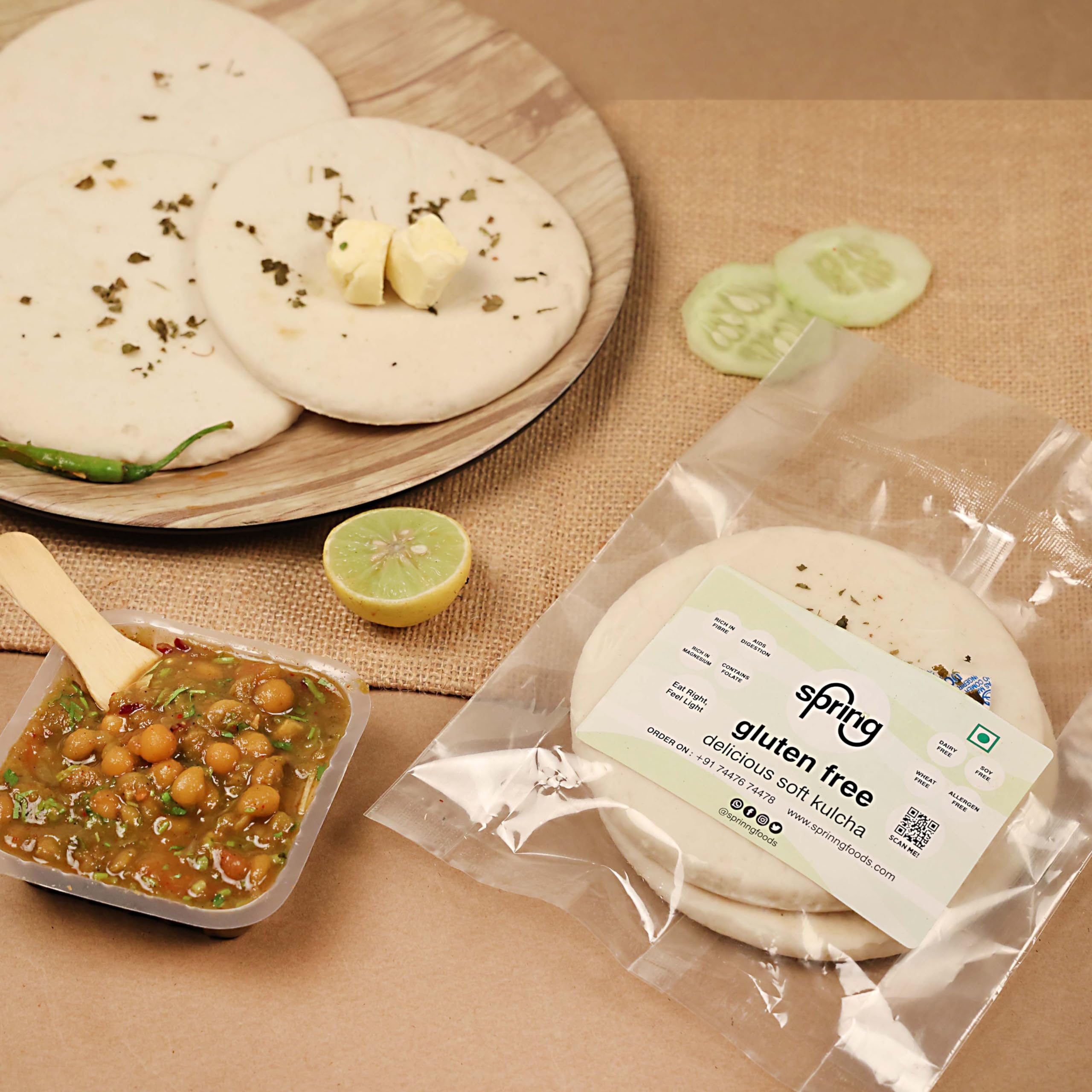 Sprinng Gluten Free Delicious Kulcha (Pack of 2) - 140g (B09V888TXK) Amazon Price History, Amazon Price Tracker