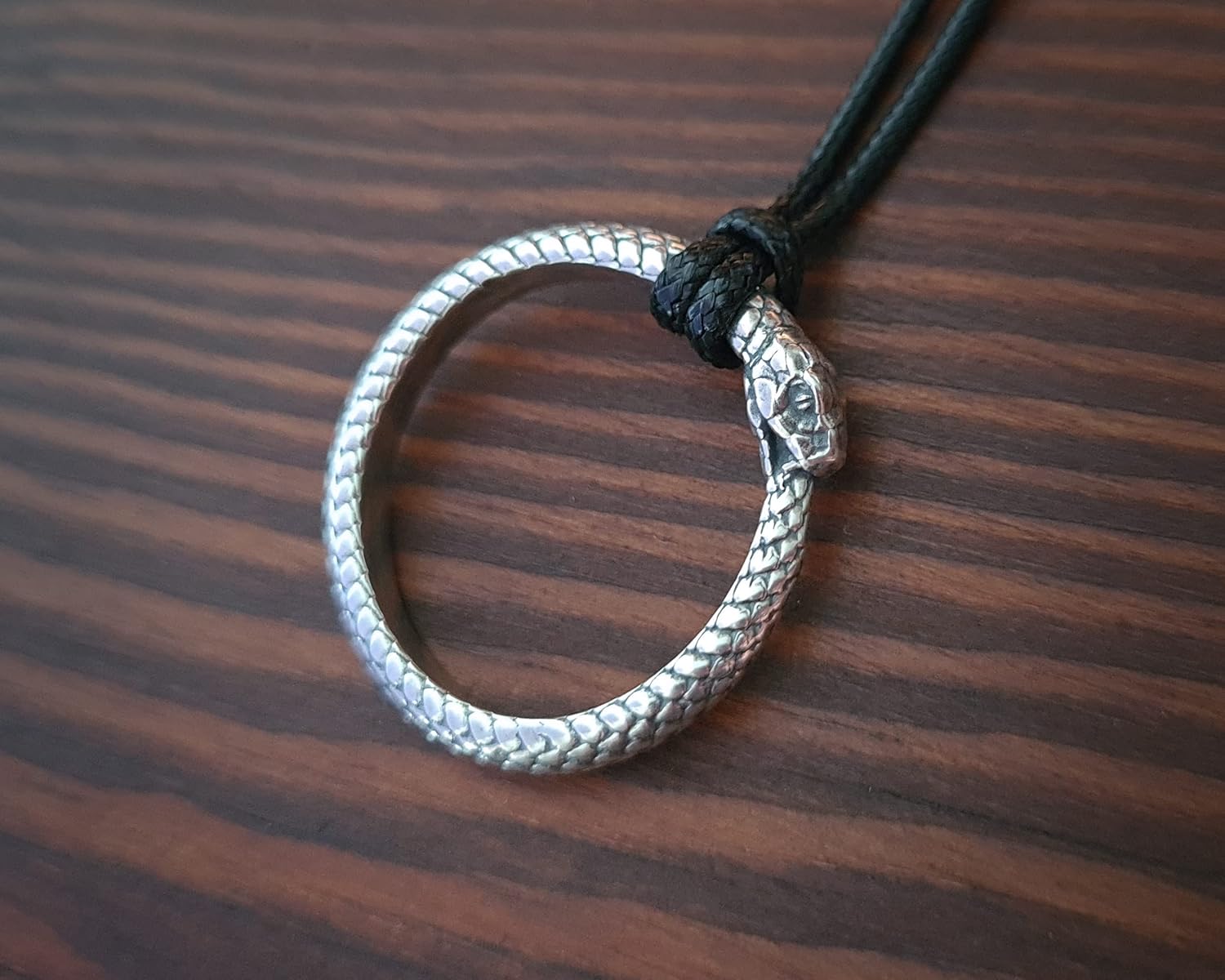 Baldur Jewelry - Viking Ouroboros Snake Necklace for Women Men - Viper Ring Snake Pendant Necklace Amulet Charm - Snake Chain Necklace - Snake Jewelry Gifts - Viking Jewelry for Men- Viking Gifts