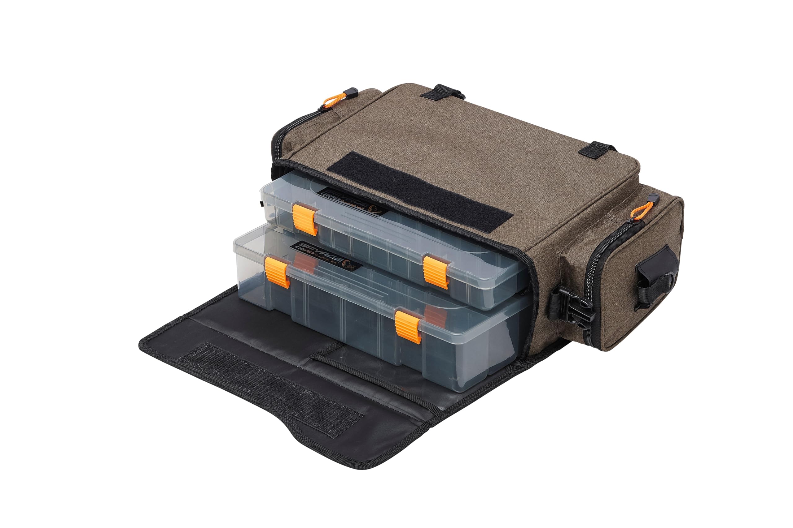 Savage Gear Specialist Shoulder Köder Tasche - Kompakte Angel-Umhängetasche mit UV-geschützten Köderboxen, ergonomischem Tragegurt, perfekt für Mobile Angler, Boots- und Uferangeln 16L