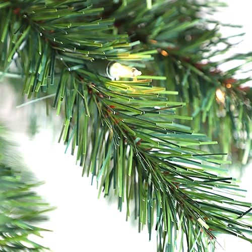 Miniatura 8 de Puleo International Palmera artificial preiluminada de 6 pies con 150 luces transparentes con certificación UL