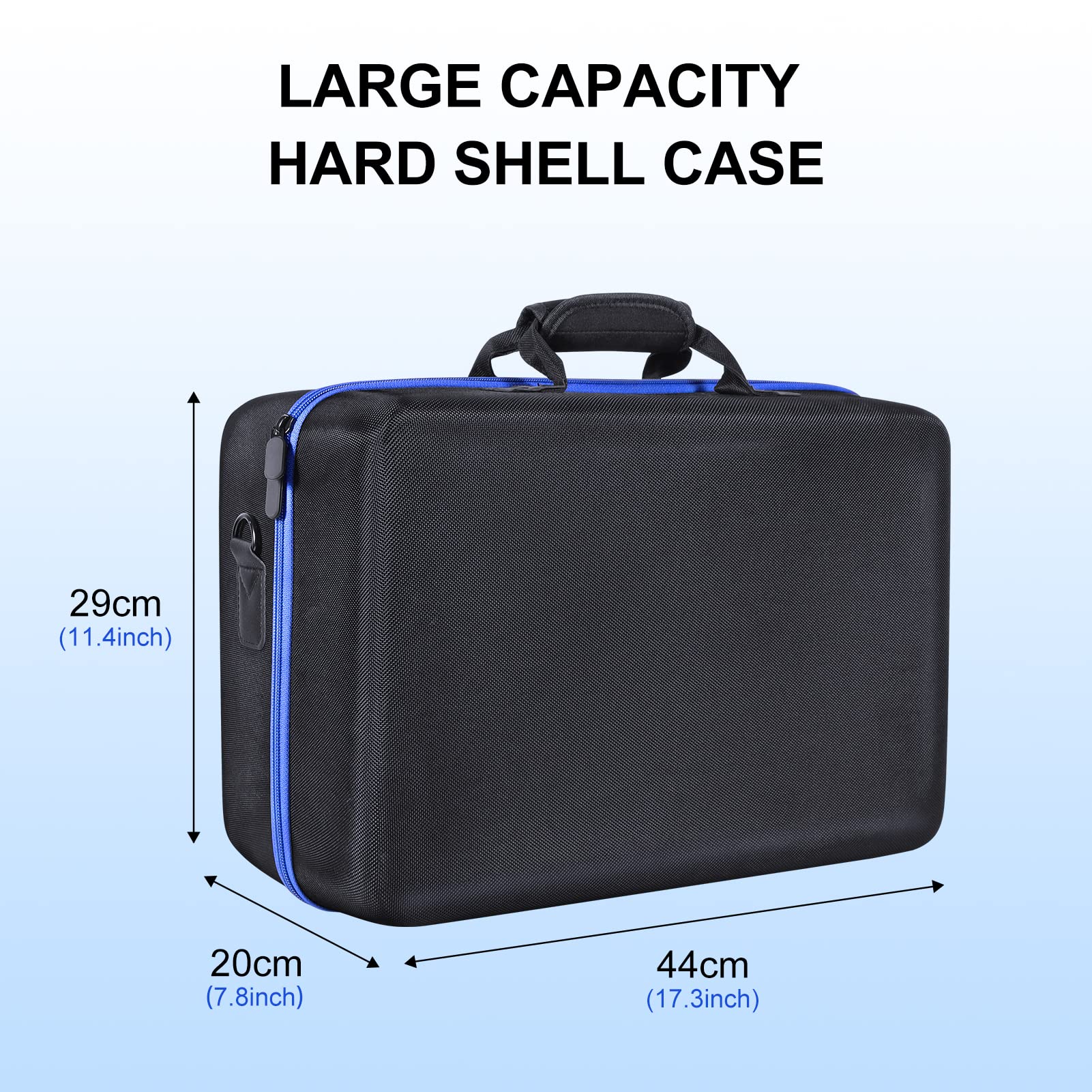 ZORETCO Custodia da trasporto compatibile con PS5 Slim 2023, custodia protettiva da viaggio rigida per Play Station 5 Slim Disc e console Digital Edition, controller, base verticale, disco e cavo