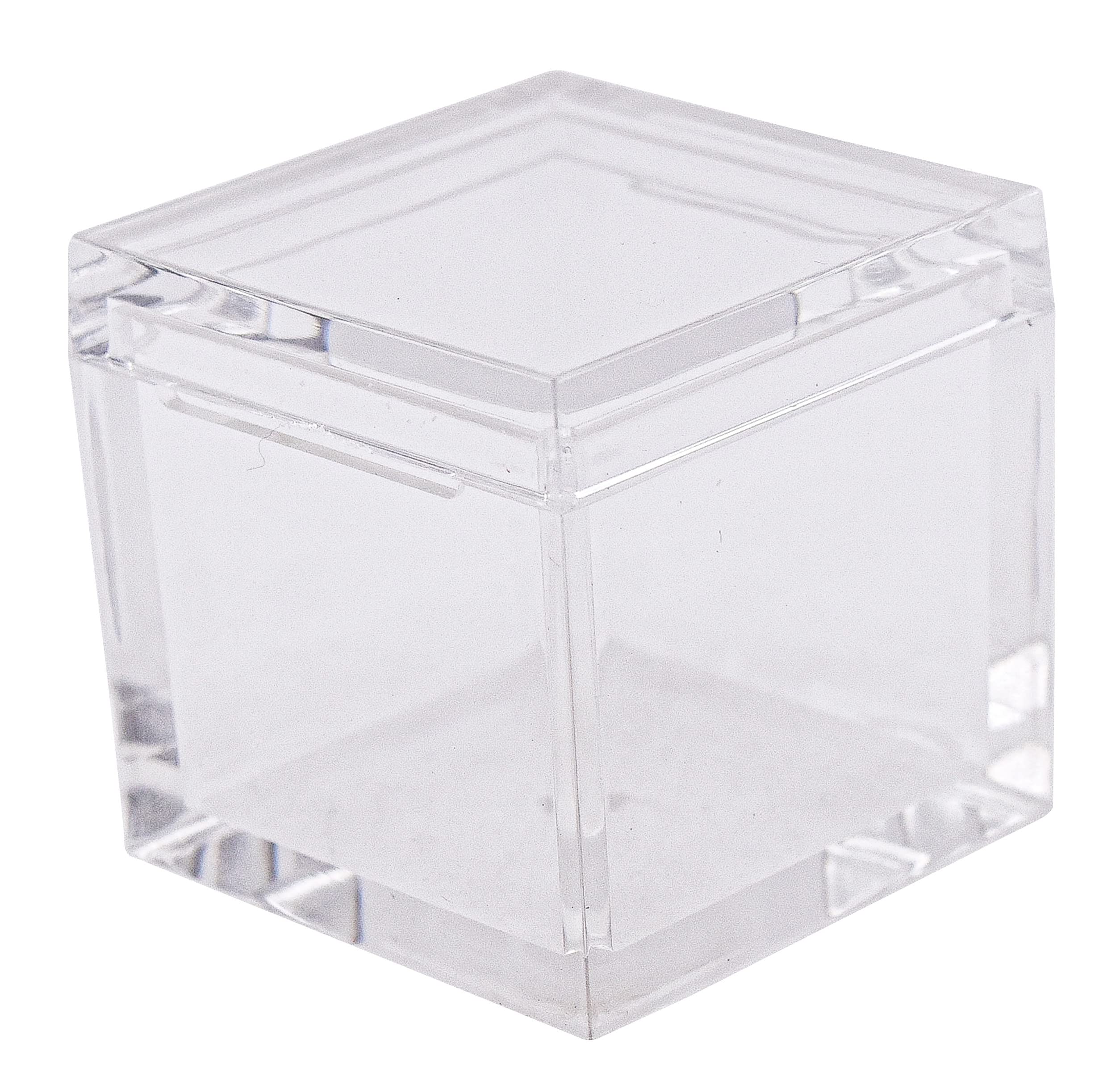 Lot de 10 plateaux en acrylique pour cubes d'éléments transparents de 25,4 mm - Support de table périodique pour collections d'éléments - Éducation scientifique
