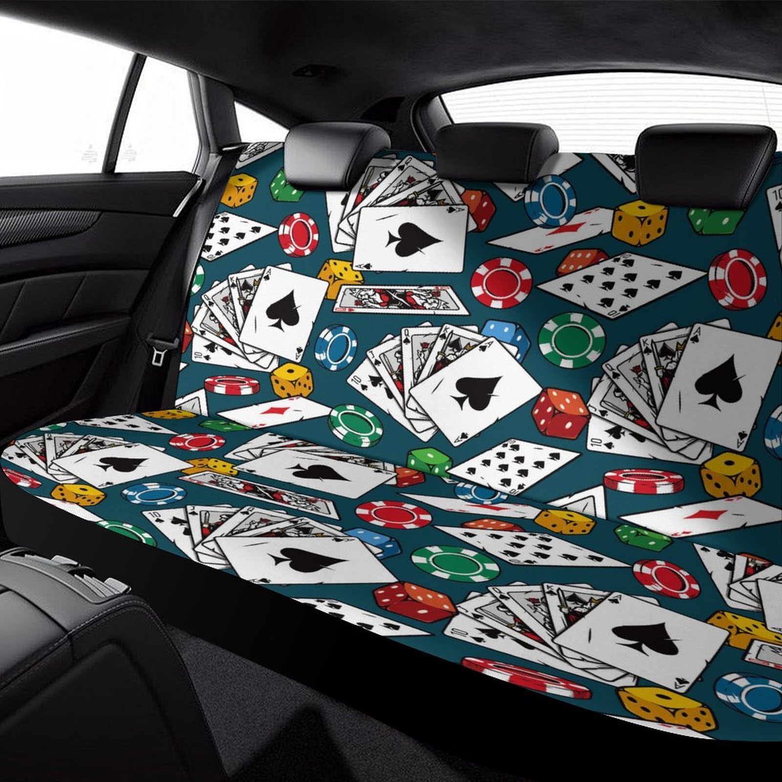 Amazon.co.jp: カーシートカバー ポーカー カード トランプ 車