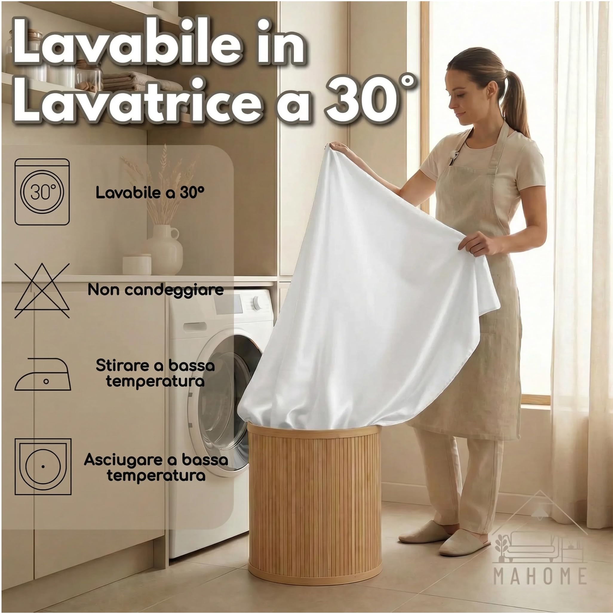Mahome Juego de sábanas para cama de matrimonio de satén de algodón 100% de 300 hilos (TC) artesanal de lujo – Sábana bajera ajustable 180 x 200 x 30 cm, sábana encimera 250 x 290 cm, 2 fundas de