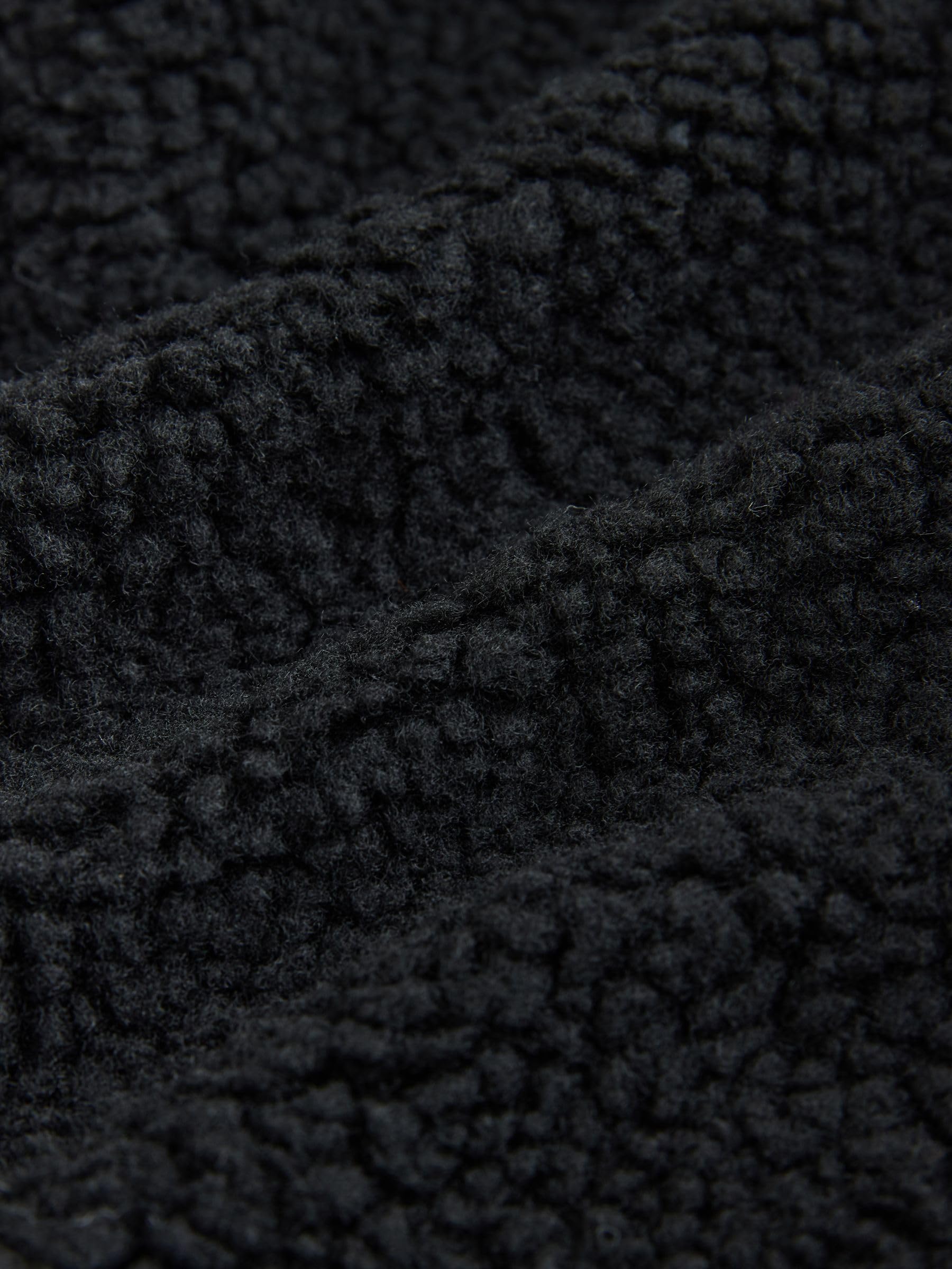 NEXT Garçon Sweat à Capuche zippé en Polaire Imitation Peau de Mouton