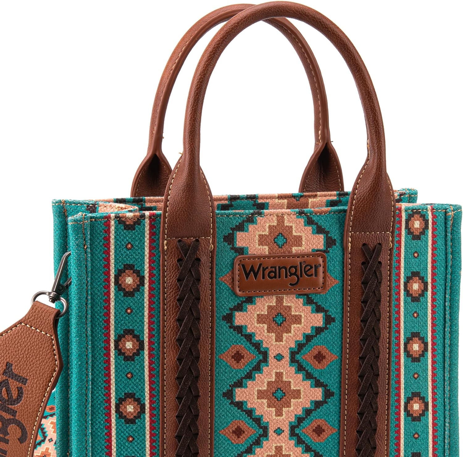 Wrangler Aztec Tote Bag for Women Boho Shoulder Purses and Handbags - Image 4
