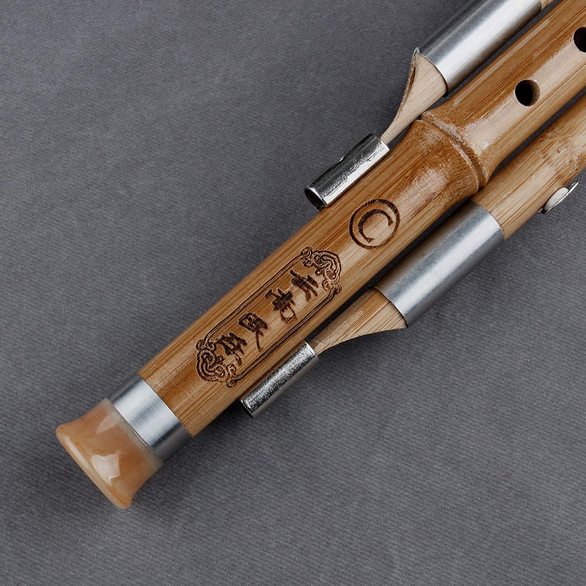 Clé b-Flat Hulusi Instrument de Musique Traditionnel Bambou Cucurbit Flûte à Vent