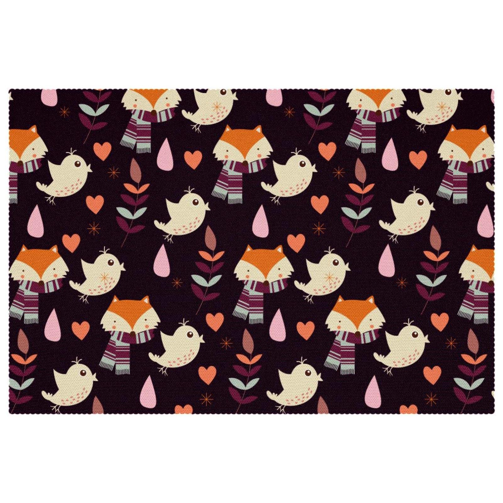 Set de table automne lot de 6 antidérapant et résistant à la chaleur 30x45 cm