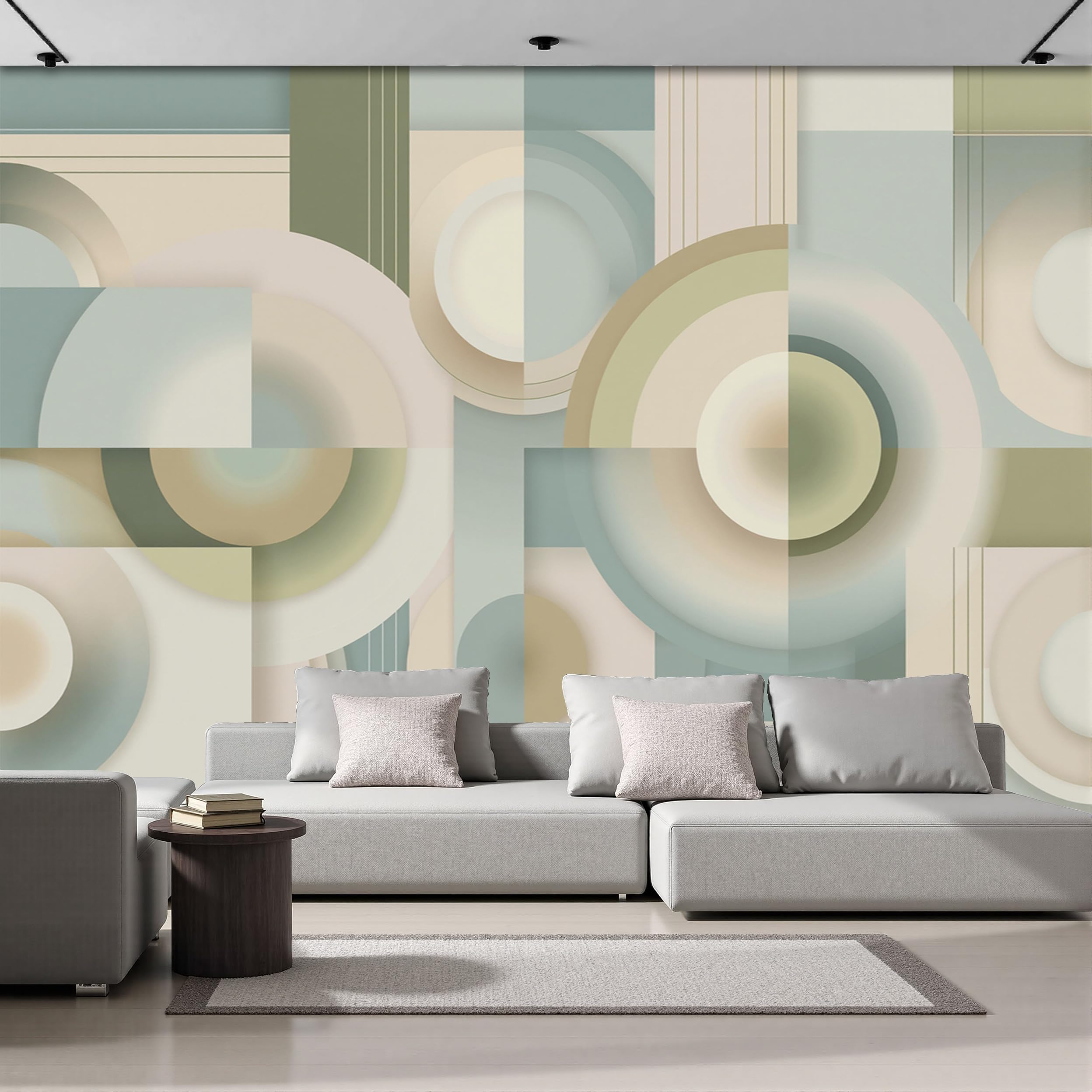 Papier peint panoramique intissé avec effet 3D relief pour masquer les défauts du mur