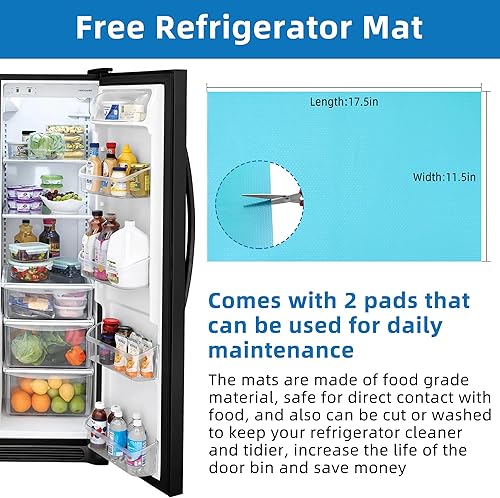Miniatura 7 de Fetechmate - Contenedor de puerta de refrigerador duradero 240356402 apto para refrigerador Frigi-daire Ken-more Cro-sley de Fetechmate Replace