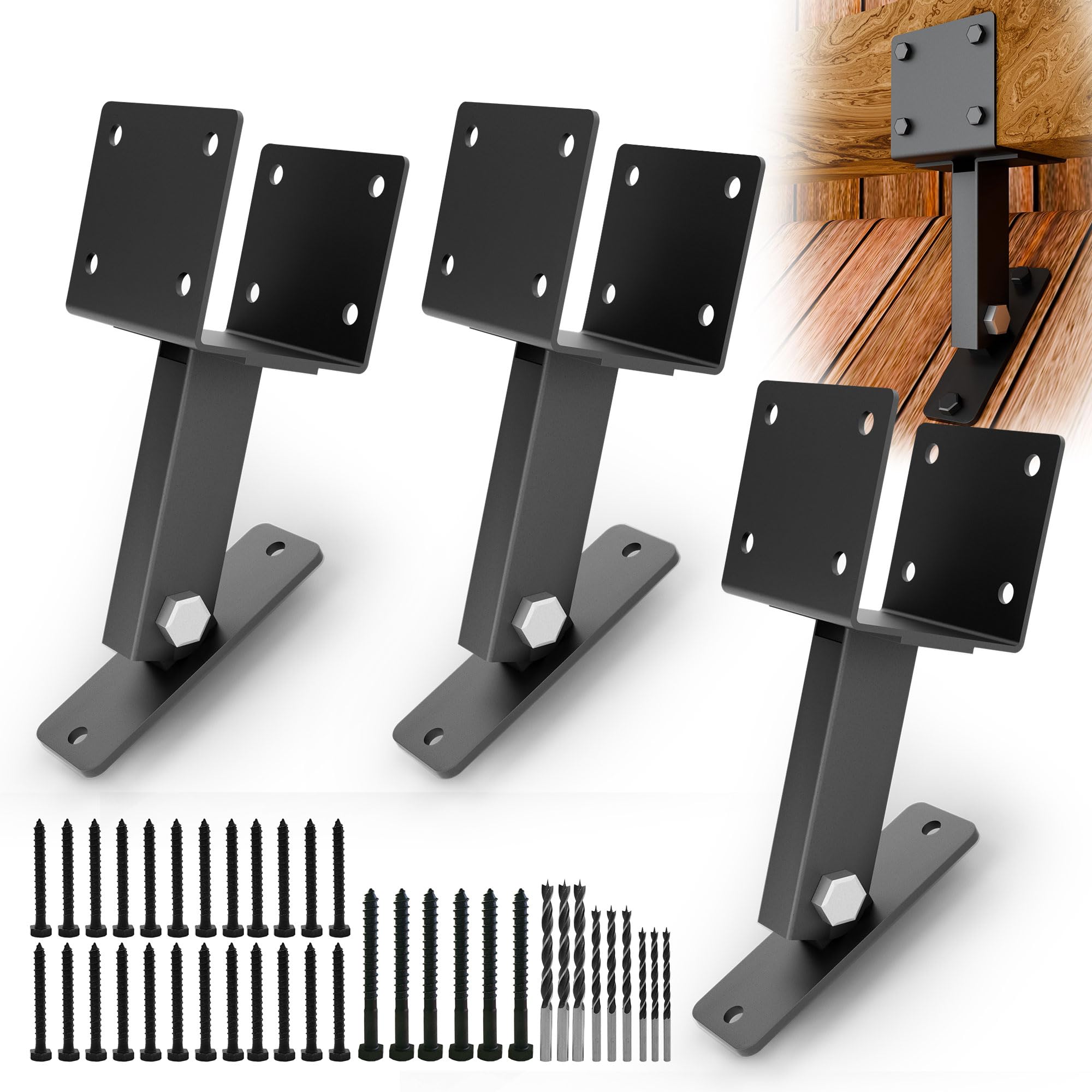 Heavy Duty Roof Riser Brackets for Gazebo &amp; Pergola, Patio Roof Riser