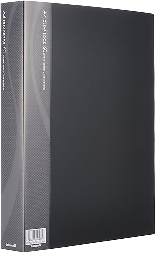 Libro transparentecolor básico, A4, tipo S, 60P, negro, CB1034DN, suministros de oficina