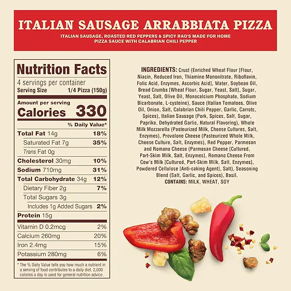 Rao's Made For Home Italian Sausage Arrabbiata Frozen Pizza, 21.2 Oz Box 2